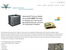 Tablet Screenshot of gewmechanical.com